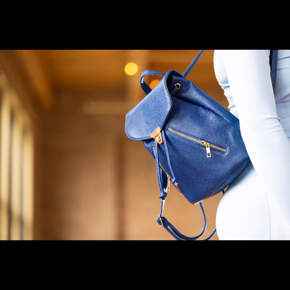 Leather back pack - Picture 2 of 4